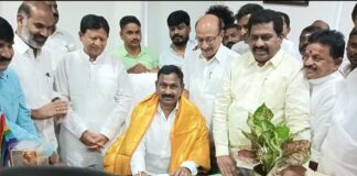 Manala Mohan Reddy assumed responsibility as the Chairman of Telangana Cooperative Union Limited